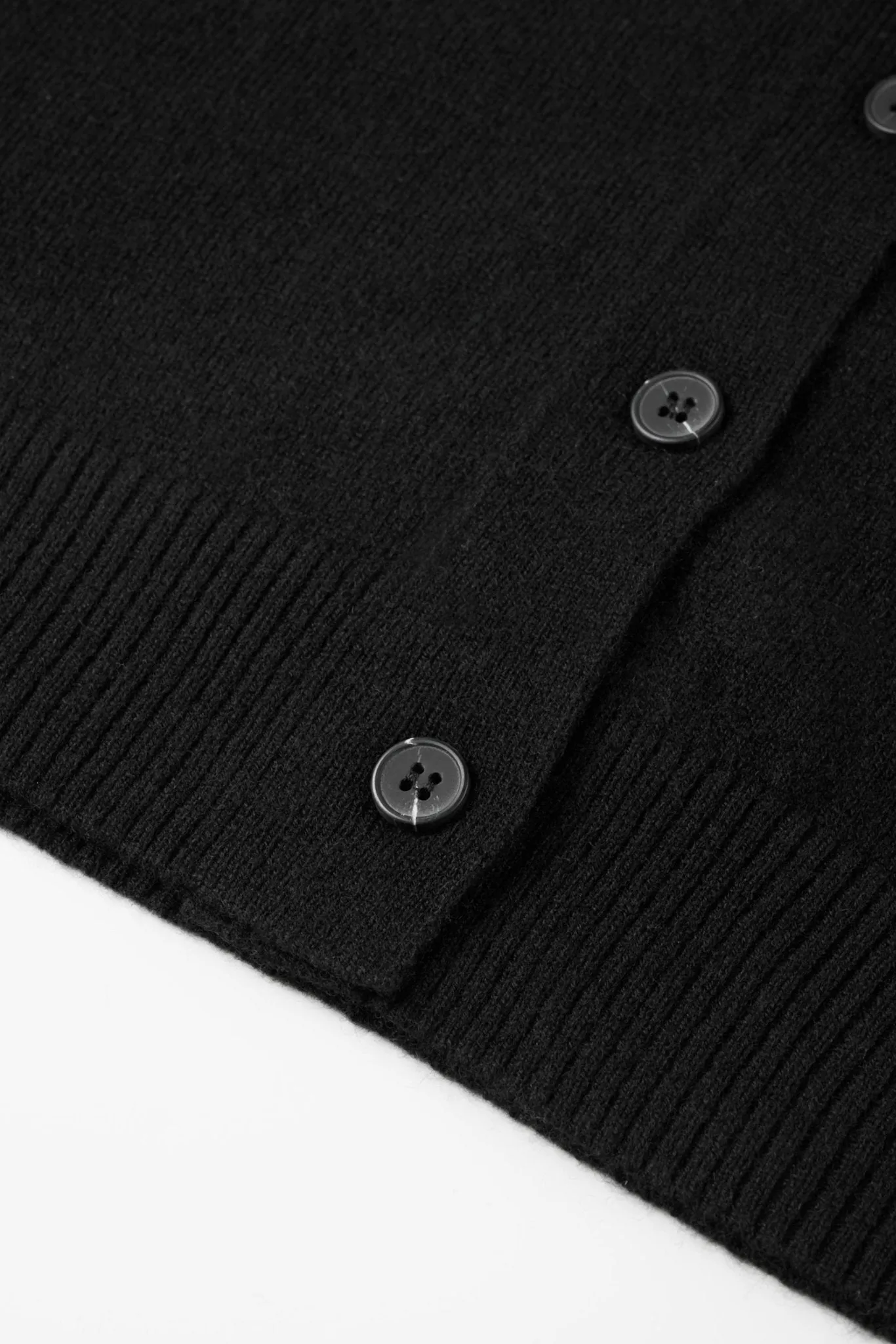 MARIA superfine cashmere cardigan (Black)