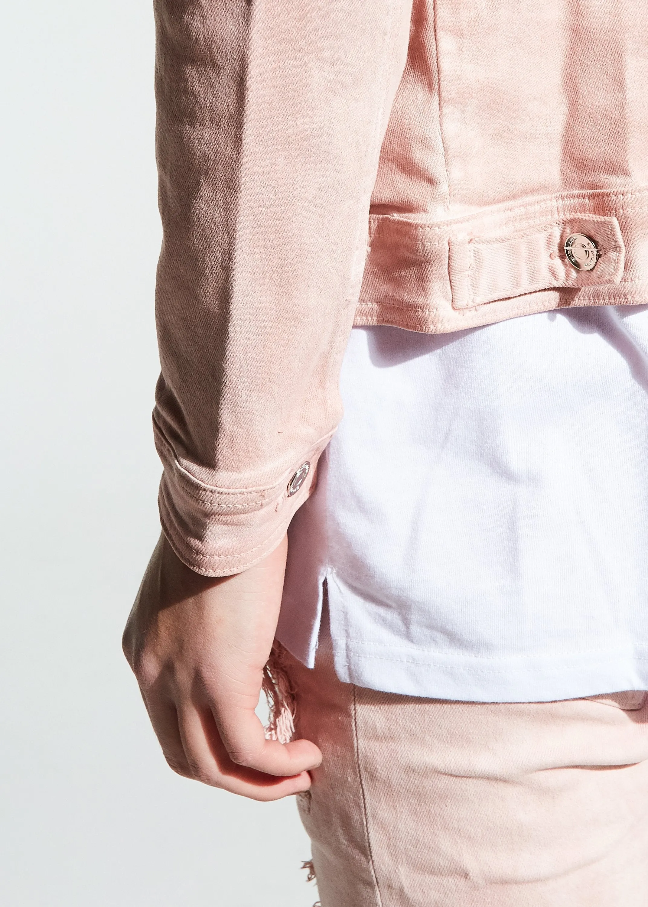 Parker Denim Jacket (Pink)